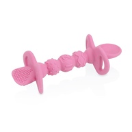 Colher de Silicone Nuby com Travas de Segurança Rosa - Segura, Macia e Ideal para Bebês - imagem 1