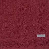 Buddemeyer Jogo de Toalhas Florentina Banho Vermelho 4 Peças - Algodão Premium com Design Floral - imagem 4