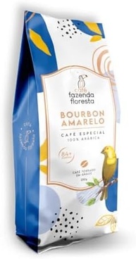 Café Especial Bourbon Amarelo Torrado em grãos - pacote de 250g - imagem 1