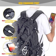 Suporte de capacete de motocicleta Molle impermeável 26L/armazenamento de capacetes de ciclismo/bolsa para caminhada/mochila - imagem 5