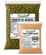 Kit Semente de Abóbora Crua Sem Casca Verde 500g + 100g Psyllium - imagem 2