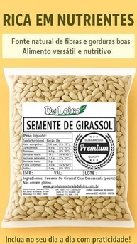 Semente de Girassol sem casca (1kg) - imagem 1
