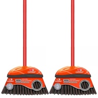 Kit 2 Vassouras de Piaçava com Cerdas Cruzadas Firmes - Multiuso e Resistente V-52 com Cabo - imagem 2