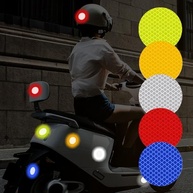 10 Adesivos Refletivos de Segurança para Para-choque de Carro - Branco - imagem 2