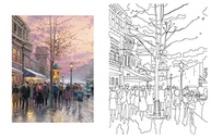 Livro de Colorir Thomas Kinkade: Designs Inspiradores para Relaxar - imagem 4