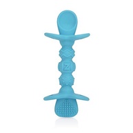 Colher de Silicone Nuby com Travas de Segurança Azul - Proteção e Conforto para Bebês - imagem 3