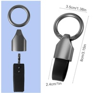 Mabor 2 peças de chaveiro de couro para chaves de carro, porta-chaves de liga de zinco com chaveiros, clipe de chaveiro multifuncional para homens e mulheres - imagem 3