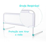 Grade de Segurança Universal com Tela Anti-Quedas para Camas – Proteção Total para Adultos e Crianças - imagem 5
