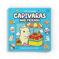 Livro de Colorir Adulto Cute & Comfy: Capivaras e Amigos - Relaxamento e Criatividade - imagem 3