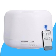 Umidificador de Ar com Difusor de Aromas 500ml - LED Colorido, Controle Remoto e Tecnologia Ultrassônica - imagem 1