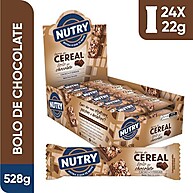 Nutry Barra De Cereais Bolo De Chocolate 22G - Display Com 24 Unidades - Com 3 Cereais E Cacau - imagem 2