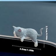 Decoração de Painel de Carro: Kit 4 Gatinhos Fofos para Personalizar seu Veículo e Mesa - imagem 3