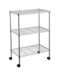 Estante de Aço Cromado com 3 Prateleiras - 60x35x76cm | Design Moderno e Resistente - imagem 1