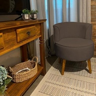 Kit 2 Poltronas em Veludo Marrom - Design Moderno para Sala de Jantar e Escritório - imagem 3