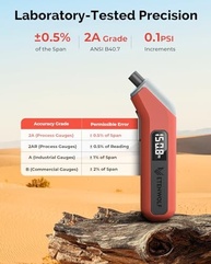 ETENWOLF T300 Plus: Manômetro Digital de Pneus 200 PSI com Precisão Profissional - imagem 3