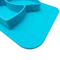 Pratinho de Silicone com Divisórias Azul - Nuby | Seguro, Flexível e Fácil de Limpar - imagem 4