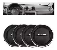 Kit 4 Difusores de Ar Aro Cromado para Gol G4, G5, G6, Voyage e Saveiro: Renove o Interior do Seu Carro! - imagem 1