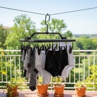 Varal de Roupa Íntima Premium com 26 Prendedores - Dobrável e Portátil para Secagem de Peças Leves - imagem 3