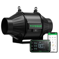 Ventilador de Duto em Linha T4 10cm + Controlador WiFi GrowHub E42A - Controle Inteligente de Ambiente para Cultivo Indoor - imagem 1