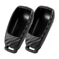 Capa de Chave Silicone Fibra de Carbono 2 Peças p/ Mercedes Benz (Classe A, C, E, S, CLA, etc.) - imagem 1