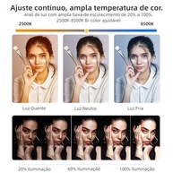 ULANZI U200: Kit de Vídeo Completo para Smartphone com Ring Light LED e Estabilizador - imagem 3