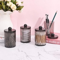 Dispensador de Acrílico com Suporte Qtip – Organizador de Banheiro Moderno e Elegante - imagem 5