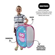 Cesto Dobrável Infantil Organizador de Quarto com Estampa de Coruja - Prático e Decorativo - imagem 2