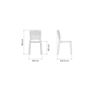 Cadeira Safira MR Moderna em Polipropileno e Fibra de Vidro - Design Elegante e Resistente - imagem 4