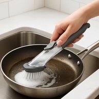 Escova de Limpeza com Dispenser de Detergente - Cerdas Resistentes e Design Ergonômico - imagem 3
