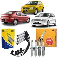 Kit Completo: Cabos de Ignição Magneti Marelli + Velas NGK para Celta, Classic e Prisma (Flex) - imagem 2