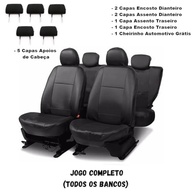Jogo de Capas de Banco em Couro Ecológico Premium para Hyundai HB20, HB20S, HB20X, Tucson e ix35 - Proteção e Estilo - imagem 5