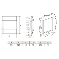 Quadro de Distribuição Plástico ProtectBox 48 DIN Embutir Branco - Segurança e Organização Elétrica com Design Moderno - imagem 3