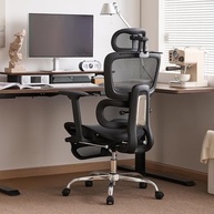 Cadeira Ergonômica de Escritório com Ajuste 3D, Encosto e Apoio Lombar Adaptativo, Malha Respirável - imagem 3