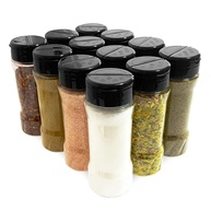 12 Potes de Tempero com Tampa Dosadora e Etiquetas - Conservação e Organização na Cozinha - imagem 1