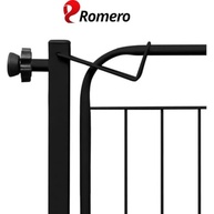 Portão de Segurança para Pets e Bebês | Largura Ajustável 69-84cm com Extensor 10cm | Preto - imagem 4
