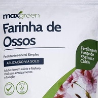Maxgreen Farinha de Osso, Forth, Fertilizante Orgânico, Fósforo e Cálcio, Baixo Odor, 500g - imagem 3