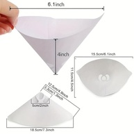 Filtros de Tinta Cone Premium - Malha de Nylon Fina 200 Unidades - imagem 3