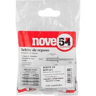 Rebite de Repuxo Nove54 4mm x 12mm Preto - Pacote com 100 Peças | Fixação Profissional - imagem 3