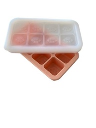 Forma de Silicone para Papinhas de Bebê com Tampa - 8 Cubos 30ml, Livre de BPA, Ideal para Congelar e Introdução Alimentar BLW - imagem 4