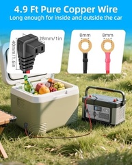 Cabo de Alimentação 12V para Geladeira de Carro RIIEYOCA: Conexão Segura e Estável com Fusível Integrado - imagem 4