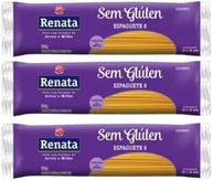 Kit 3 Pacotes de Macarrão Espaguete Sem Glúten 500g - Renata - imagem 1