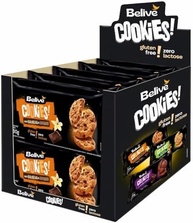 Caixa de Cookies de Baunilha com Gotas de Chocolate Sem Glúten Sem Leite Belive - 10 unidades de 80g - imagem 1
