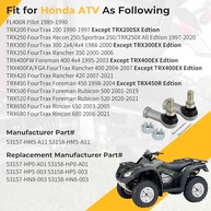 Kit Completo de Extremidades de Haste de Direção para Honda ATV: Pilot, FourTrax, Recon, Rancher, Foreman, Rincon e Mais - imagem 3