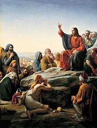 Tela Canvas O Sermão da Montanha de Carl Heinrich Bloch - Arte de Museu para Decoração Elegante - imagem 1