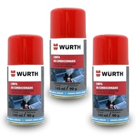 Kit 3 Higienizador Ar Condicionado Automotivo Wurth Spray 145ml - Carro Novo e Livre de Odores - imagem 1