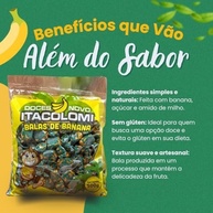 Bala de Banana 500g Embrulhada – Doce Natural, Vegano, Sem Glúten, Ideal para Lanches - imagem 2