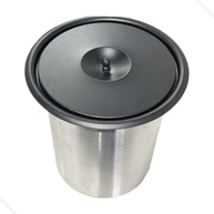 Lixeira de Embutir Inox Gourmet 3L Preta - Elegância e Praticidade para sua Cozinha - imagem 1
