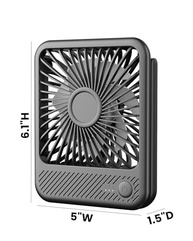 Koonie Ventilador de Mesa USB Silencioso com 3 Velocidades e Inclinação 180° - imagem 3