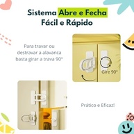 Trava Multifuncional para Portas de Geladeira, Lava-Louças, Armários e Gavetas | Segurança Sem Perfuração - imagem 5