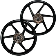 Par de Rodas Liga Leve Freio a Tambor NXR 125/150/160 Bros - Com Rolamentos Premium - imagem 2